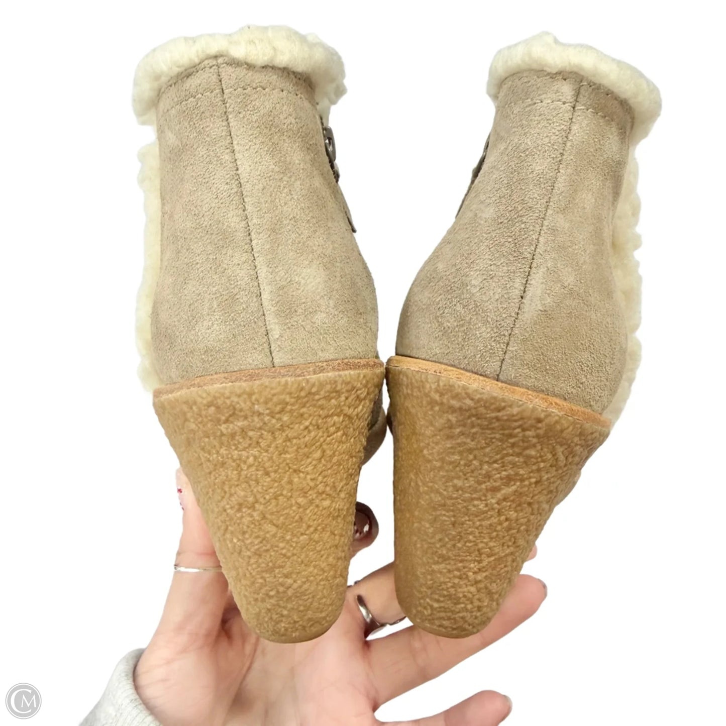 Boots Ankle Heels By Cole-haan In Tan, Size: 9