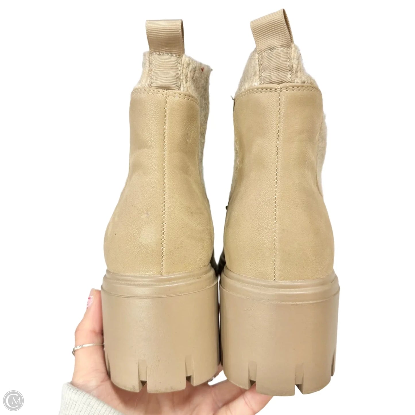 Boots Ankle Heels By Mia In Tan, Size: 9