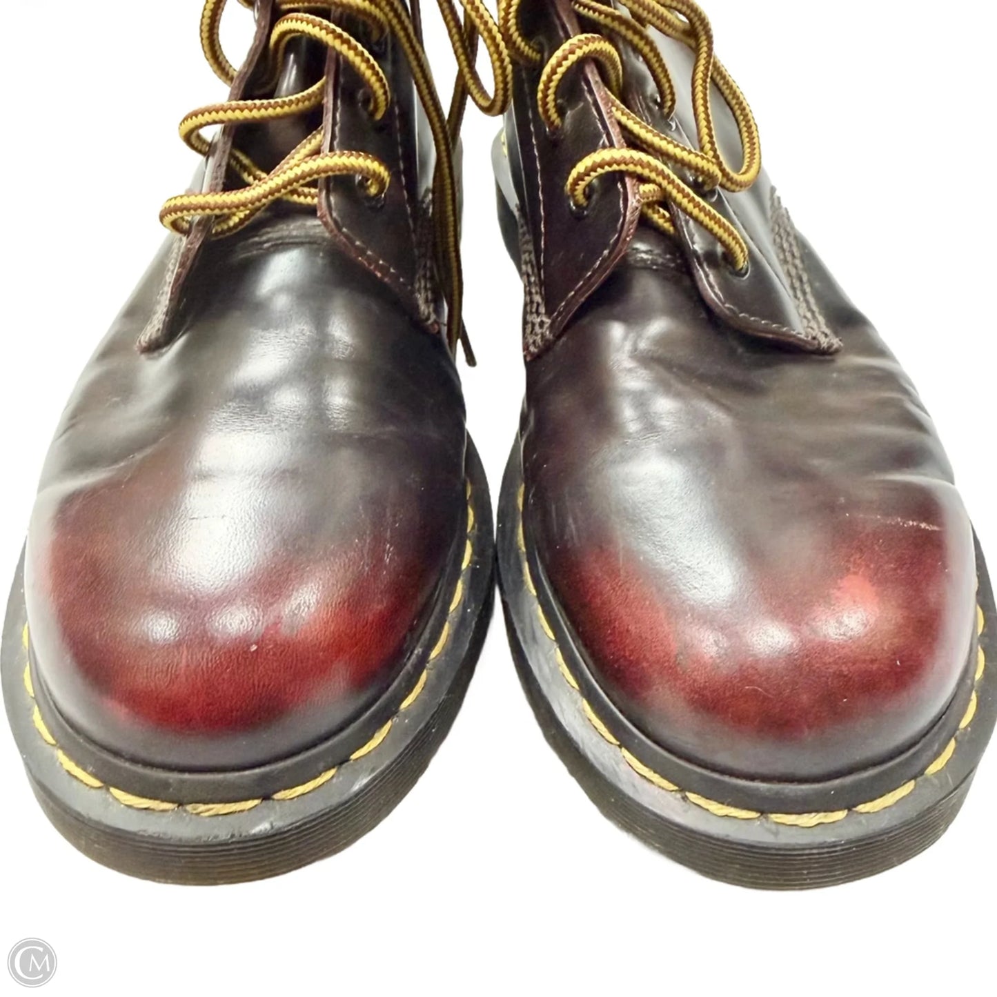 Boots Combat By Dr Martens In Black & Red, Size: 10
