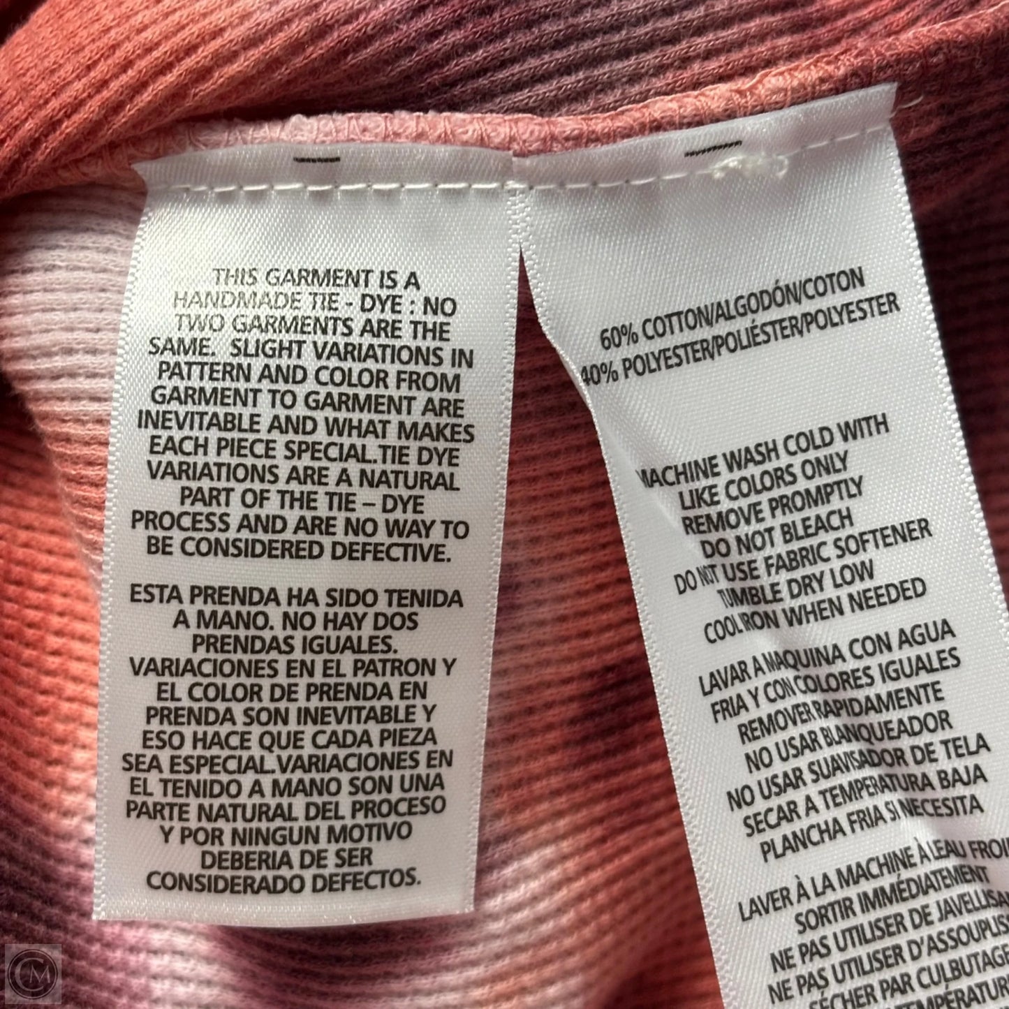 Top Long Sleeve By Calvin Klein In Pink & Purple, Size: 3x