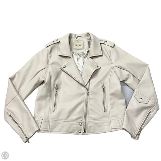 Jacket Moto By Blanknyc In Cream, Size: L