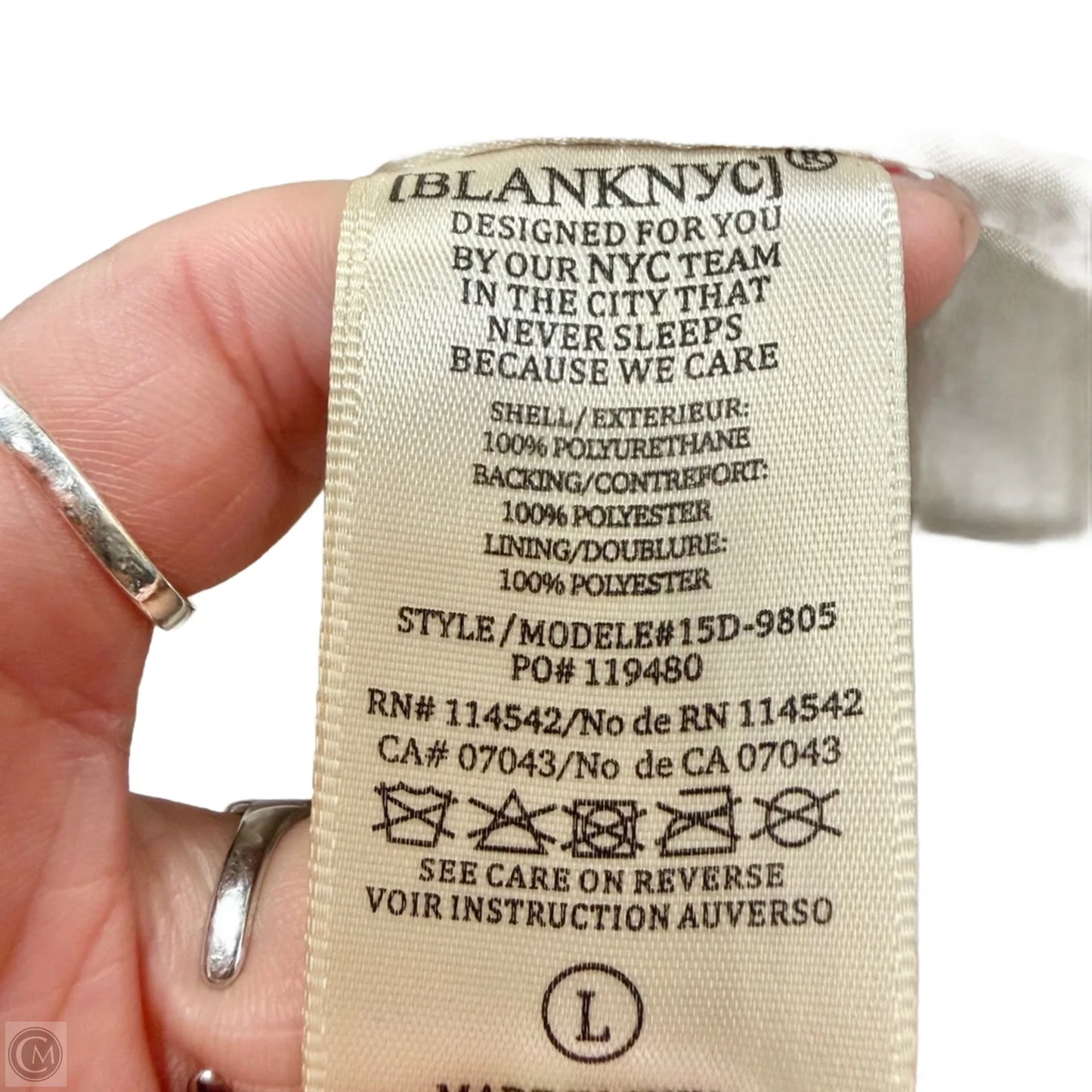 Jacket Moto By Blanknyc In Cream, Size: L