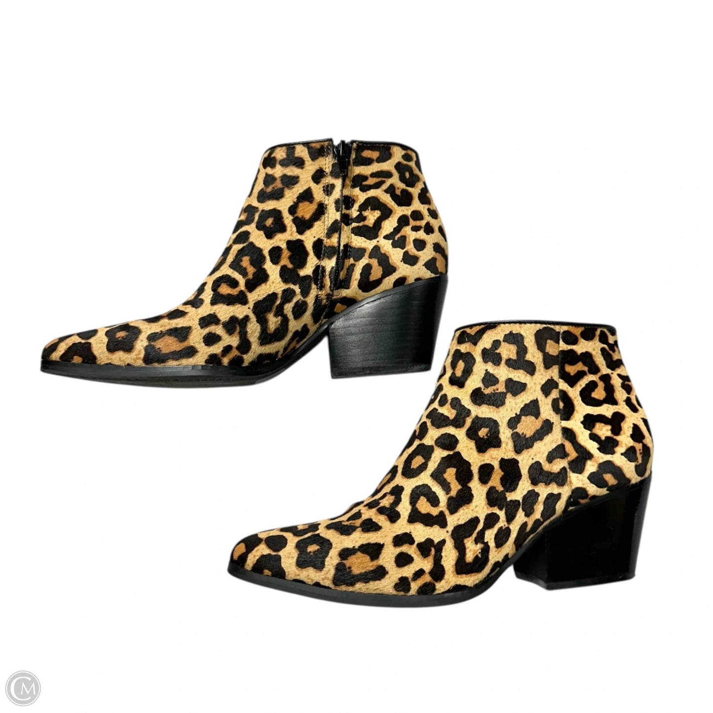 Boots Ankle Heels By Bleecker & Bond In Animal Print, Size: 7.5