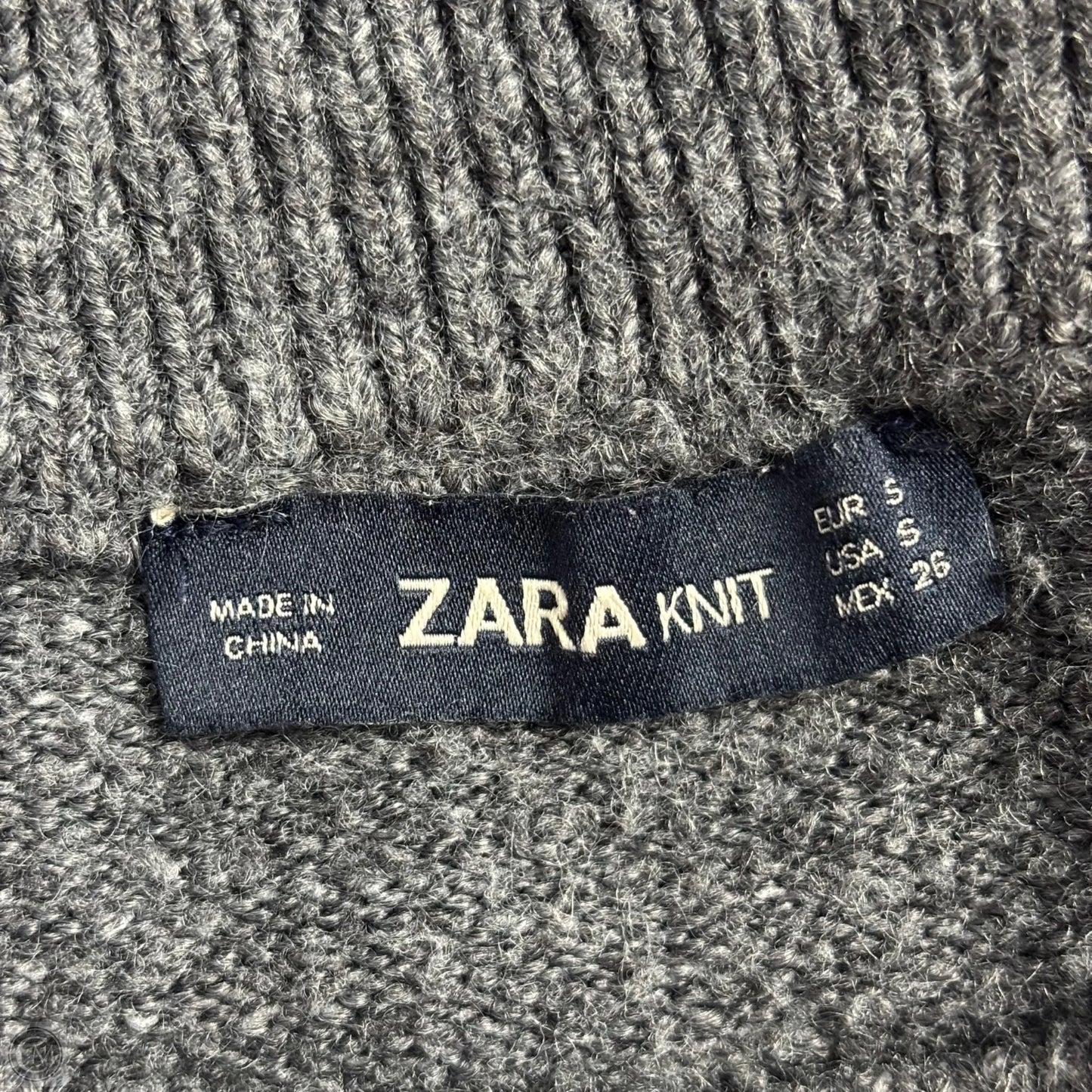 Sweater By Zara In Grey, Size: S