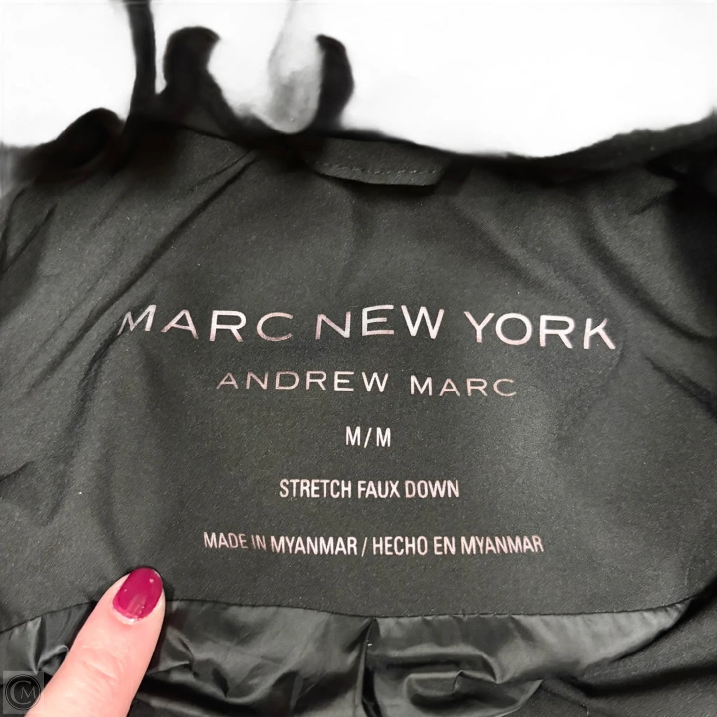 Coat Puffer & Quilted By Marc New York In Black, Size: M