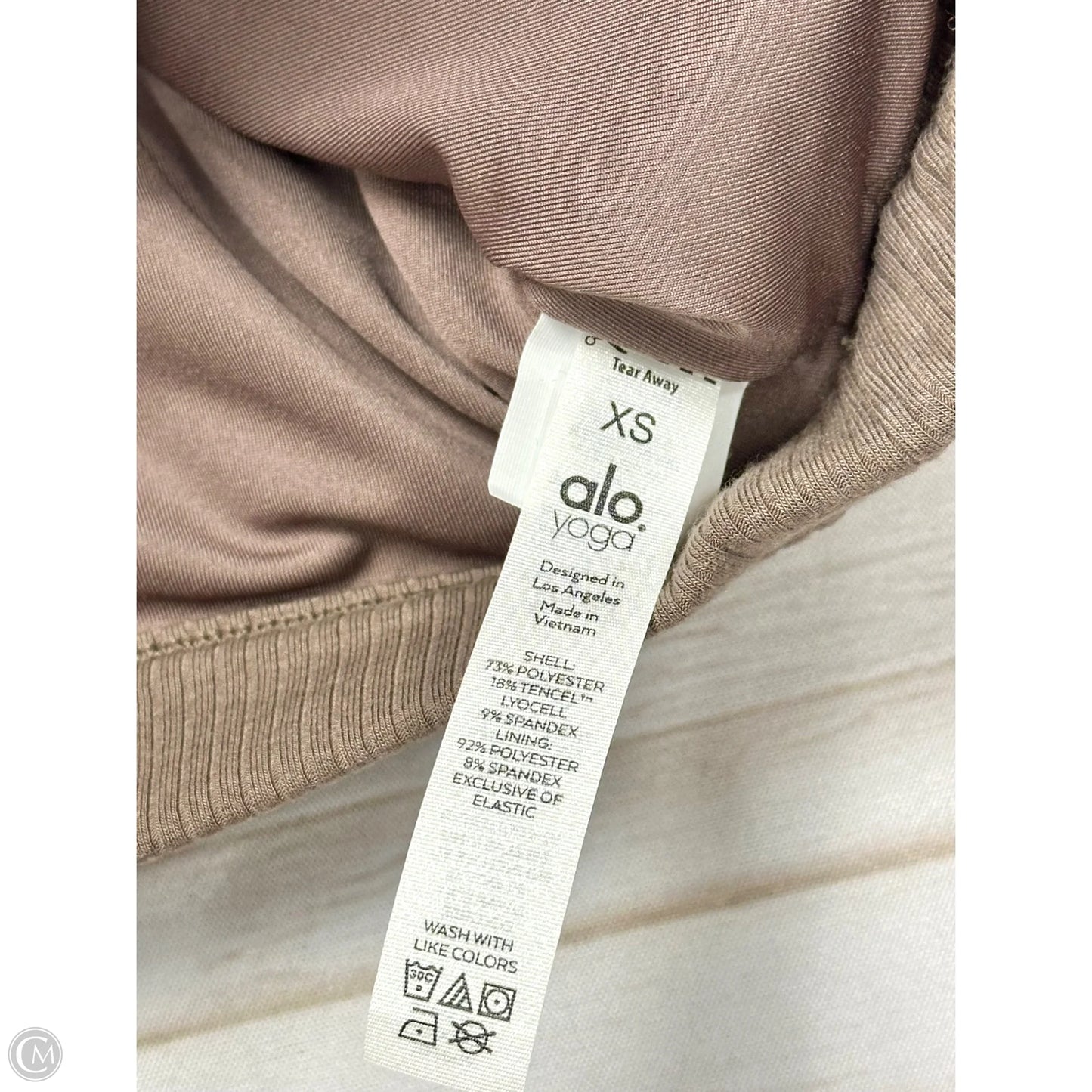 Athletic Top Short Sleeve By Alo In Brown, Size: Xs