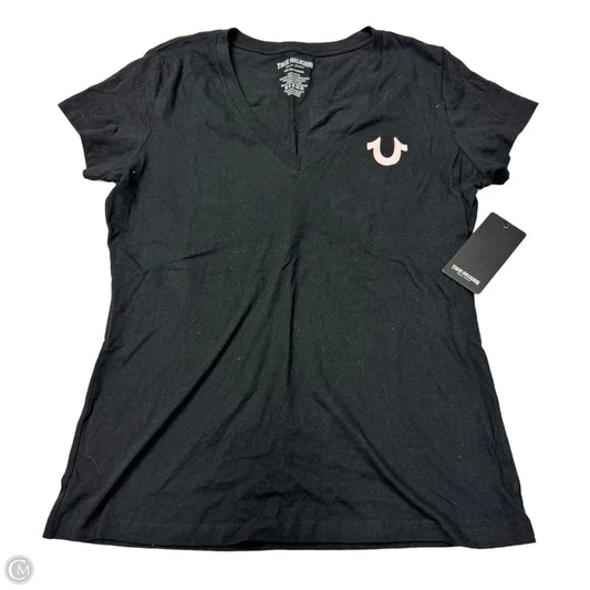 Top Short Sleeve By True Religion In Black, Size: L