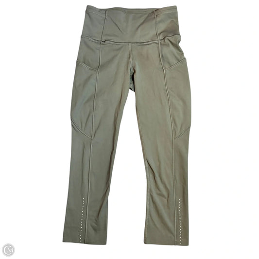 Athletic Leggings Capris By Lululemon In Green, Size: Xs