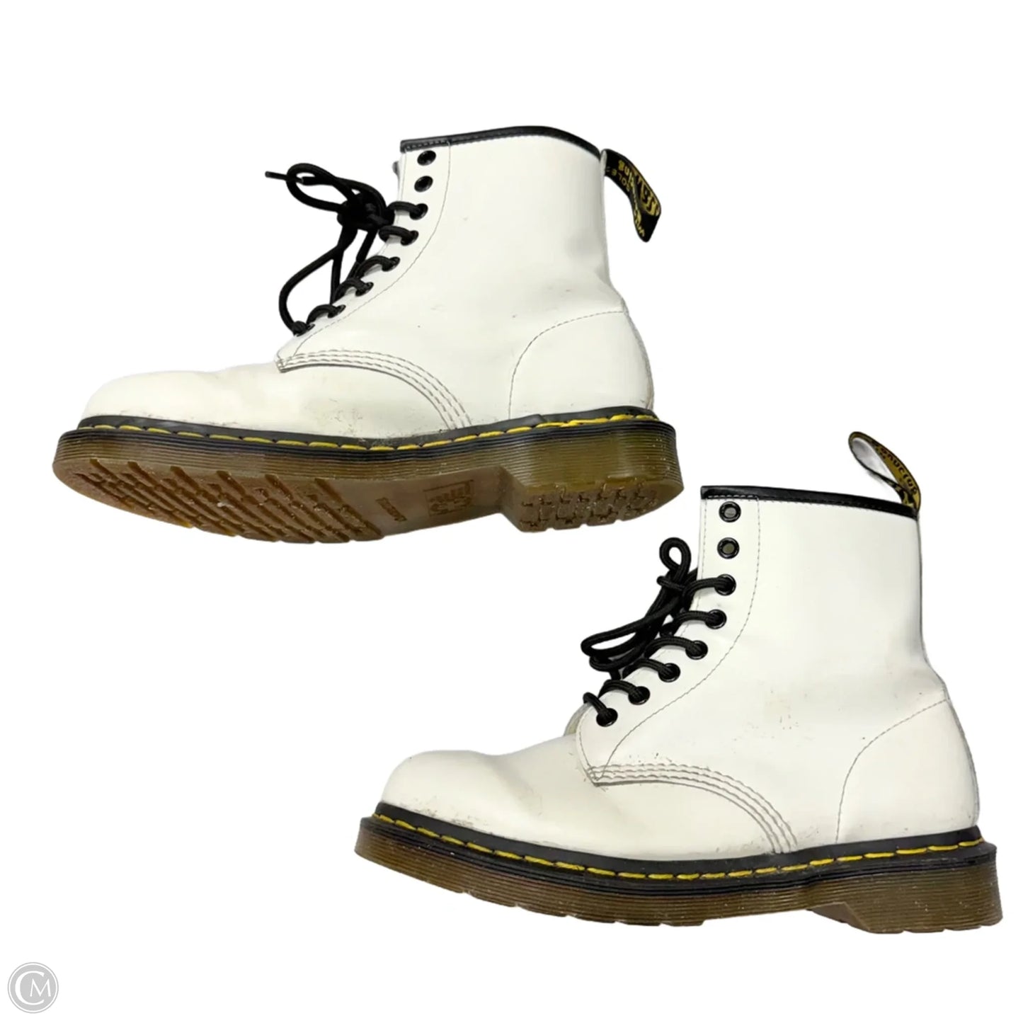 Boots Combat By Dr Martens In White, Size: 7