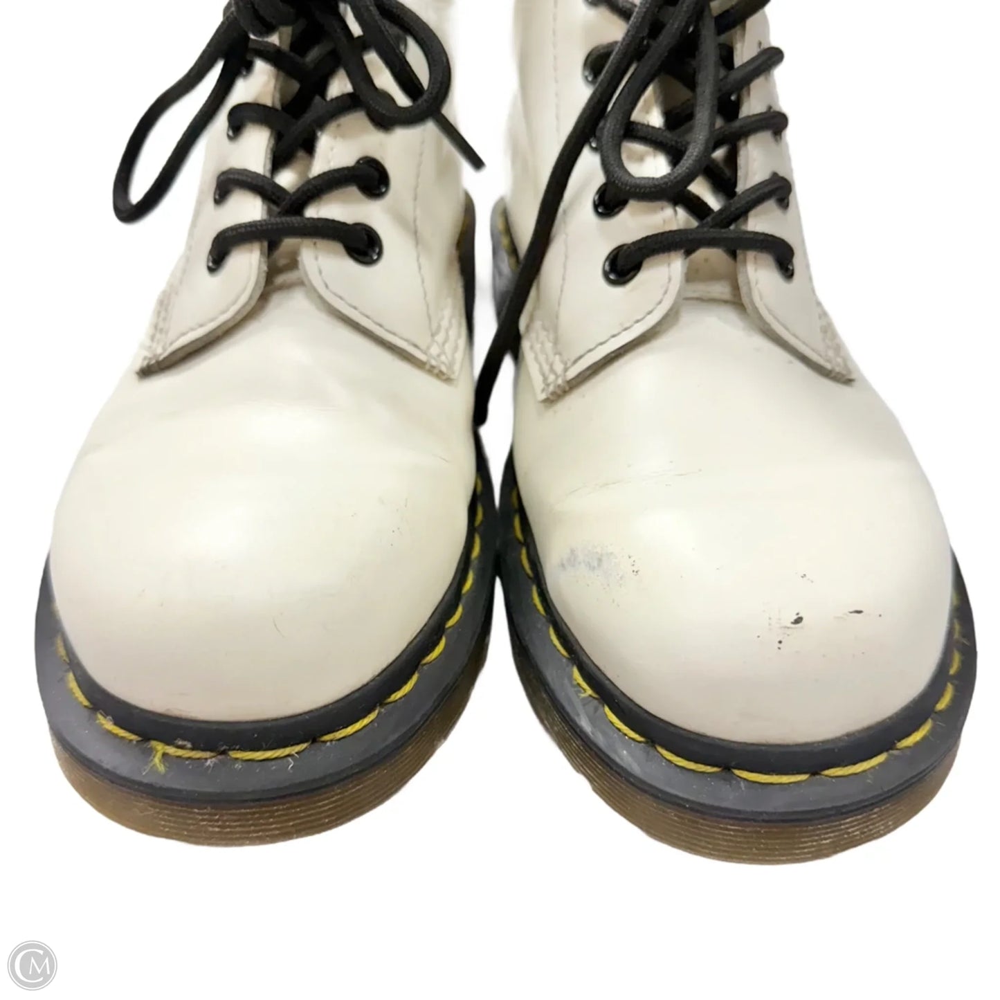 Boots Combat By Dr Martens In White, Size: 7