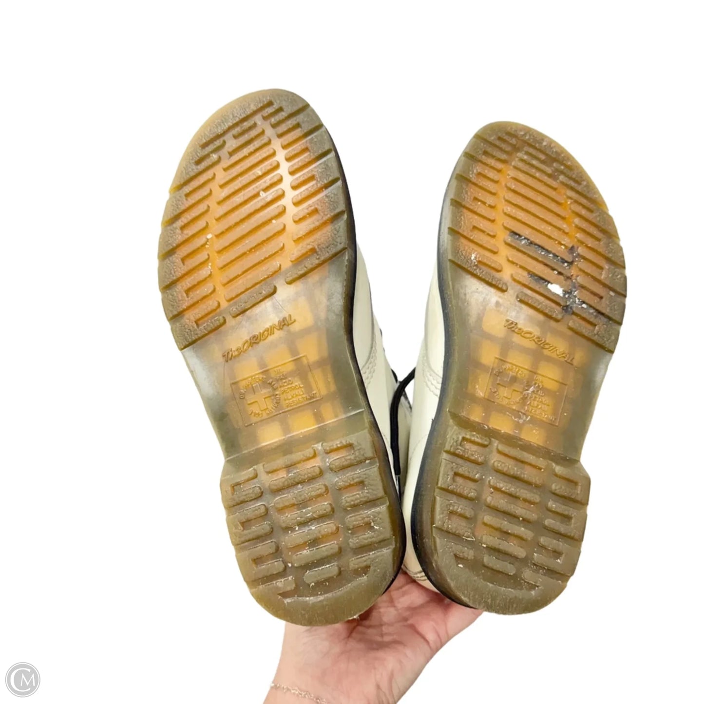 Boots Combat By Dr Martens In White, Size: 7