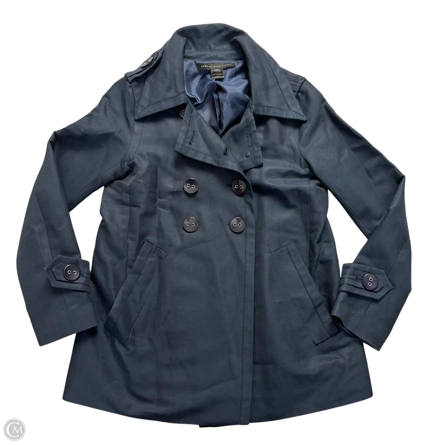 Coat Designer By Marc By Marc Jacobs In Navy, Size: Xs