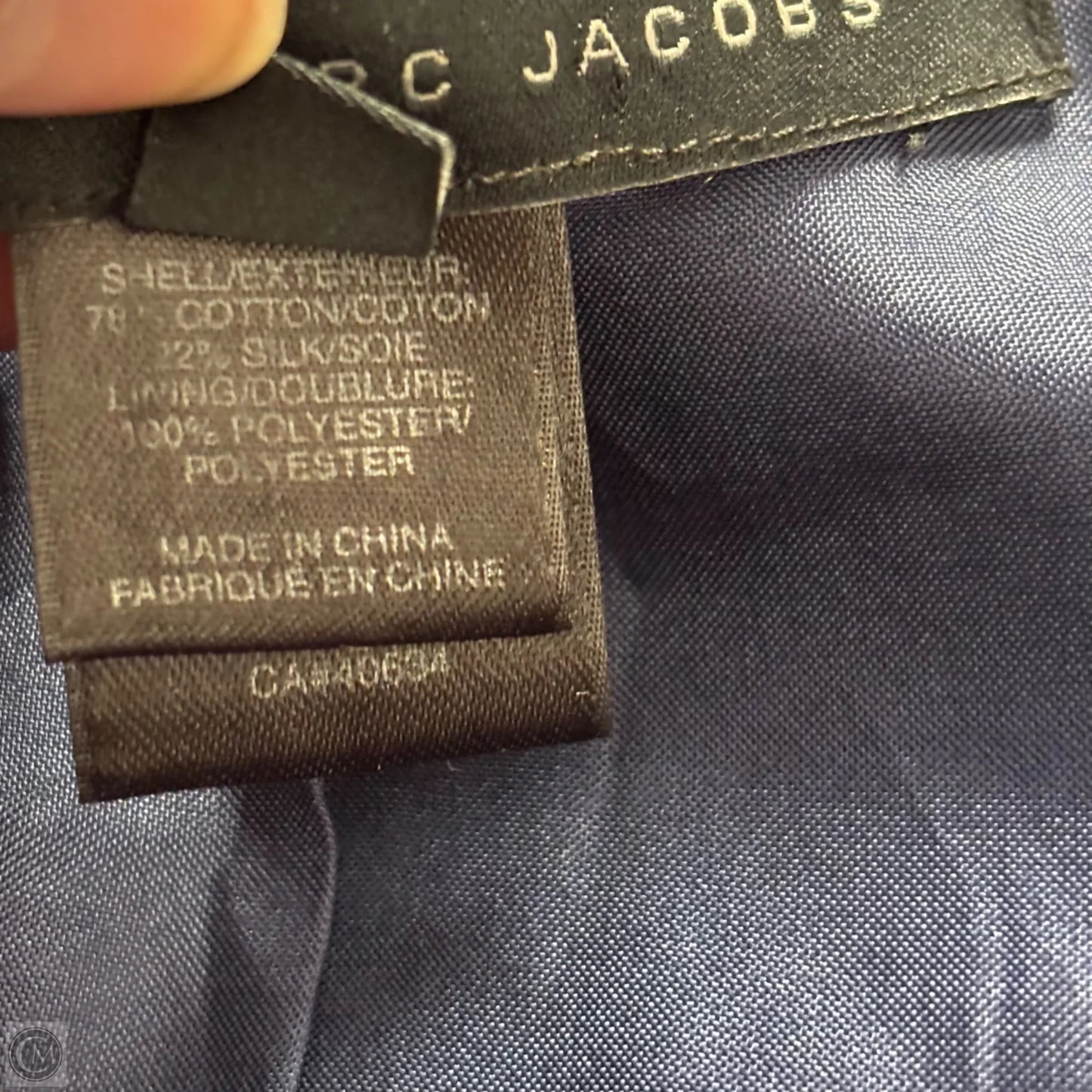 Coat Designer By Marc By Marc Jacobs In Navy, Size: Xs