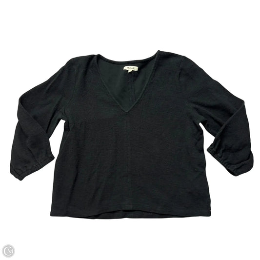 Top Long Sleeve By Madewell In Black, Size: L