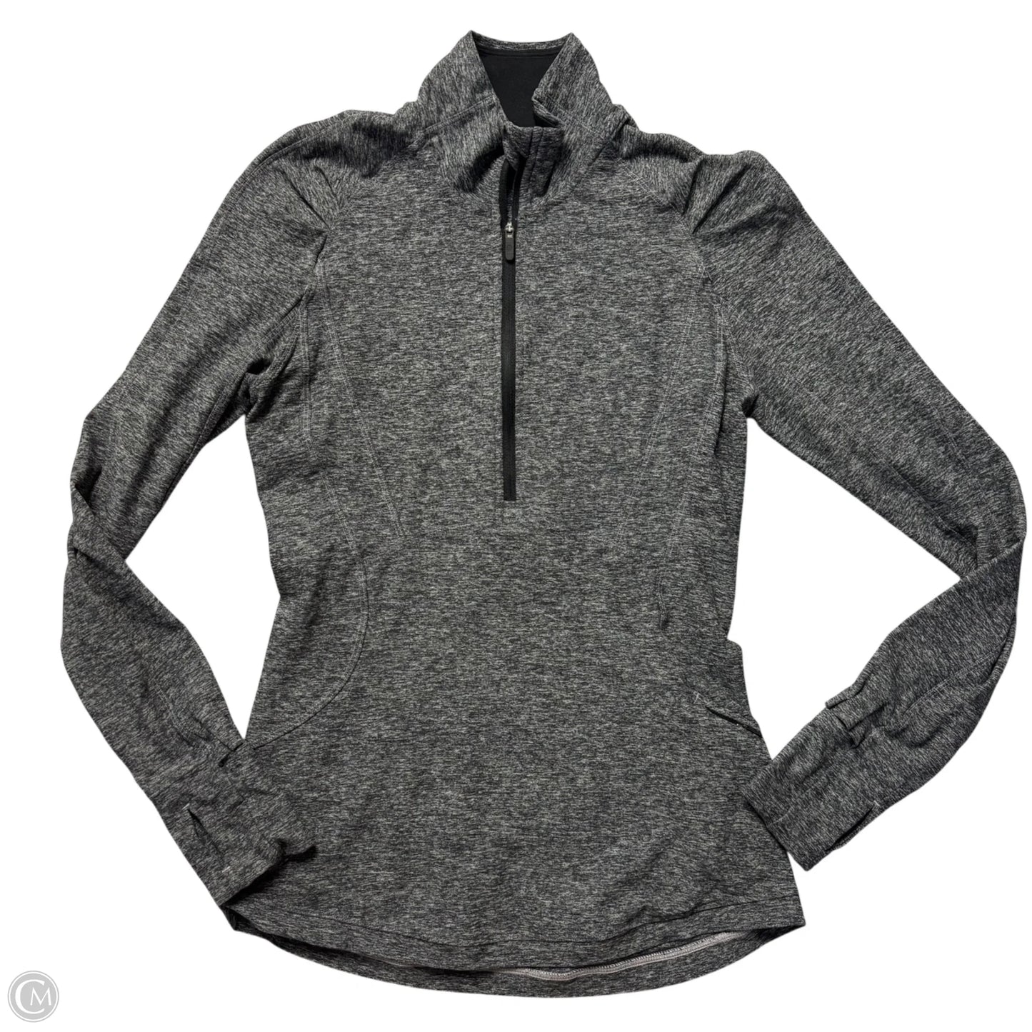 Athletic Jacket By Lululemon In Grey, Size: S