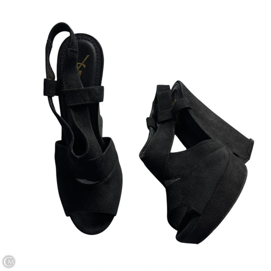 Shoes Luxury Designer By Yves Saint Laurent In Black, Size: 8