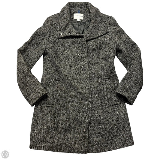 Coat Wool By Cole-haan In Grey, Size: Xs