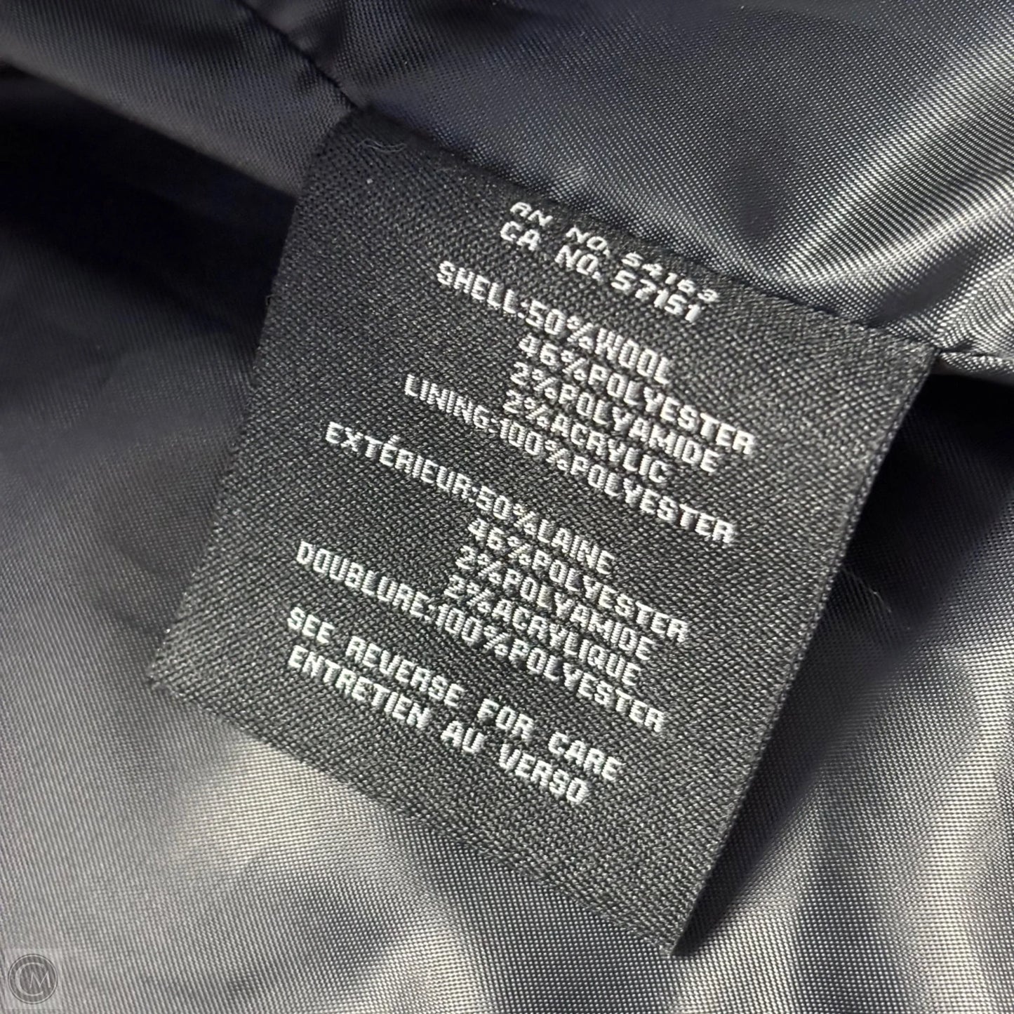 Coat Wool By Cole-haan In Grey, Size: Xs