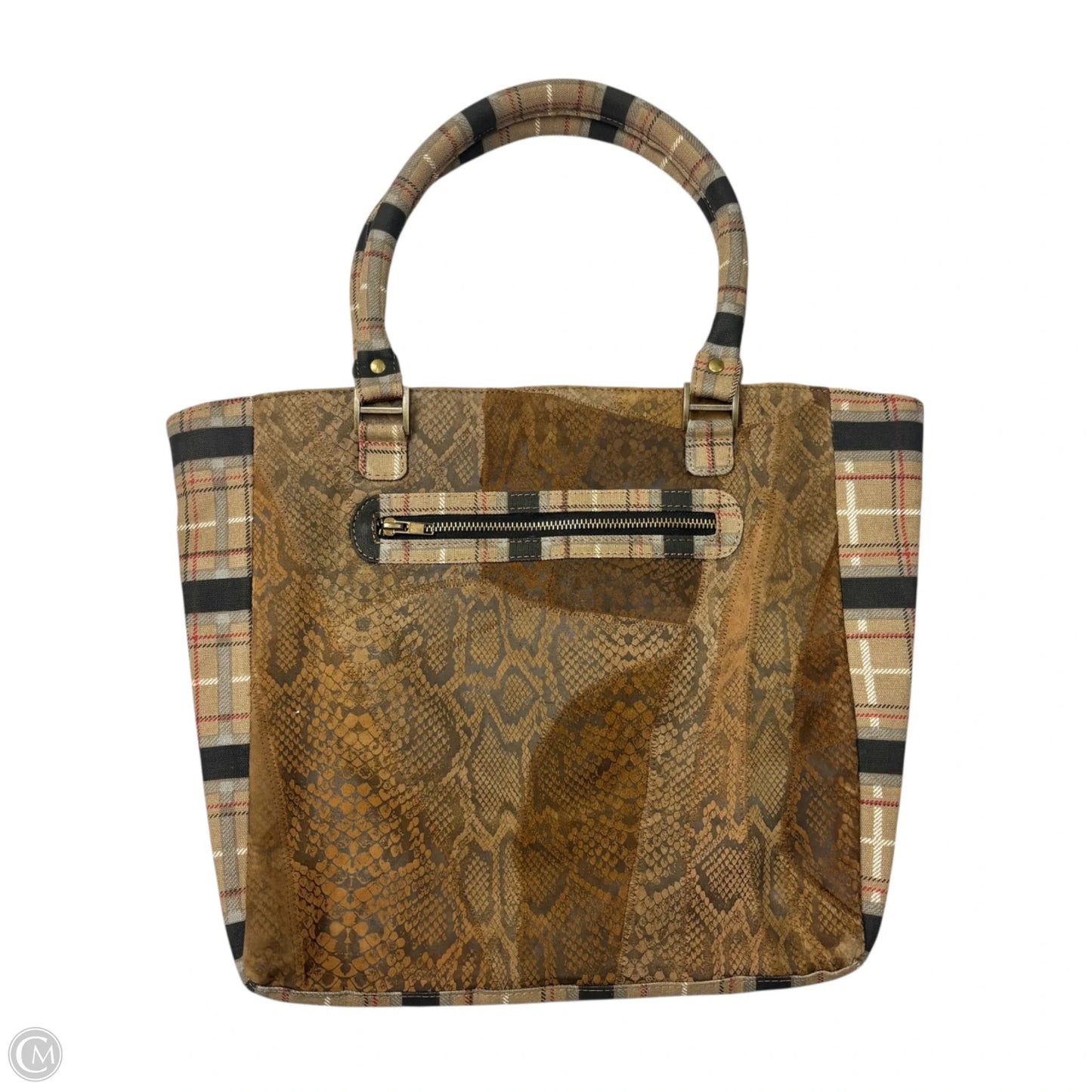 Tote Leather, Size: Large