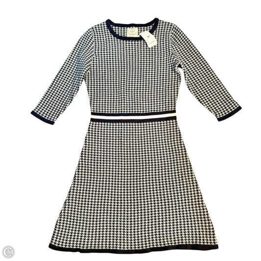 Dress Casual Midi By Hope & Henry  In Blue & White, Size: S