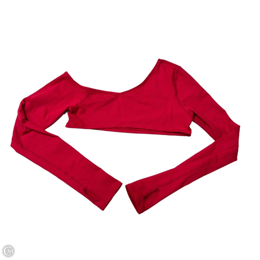 Athletic Top Long Sleeve Collar By Free People In Pink, Size: M