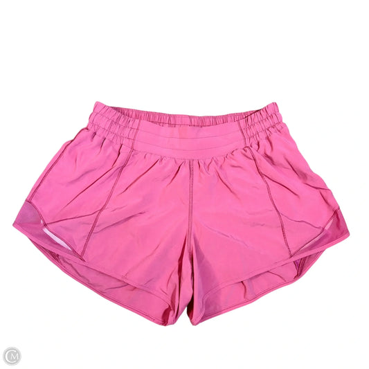 Athletic Shorts By Lululemon In Pink, Size: M