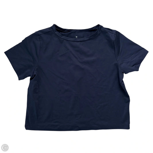 Top Short Sleeve Basic By Dudley Stephen's In Navy, Size: L