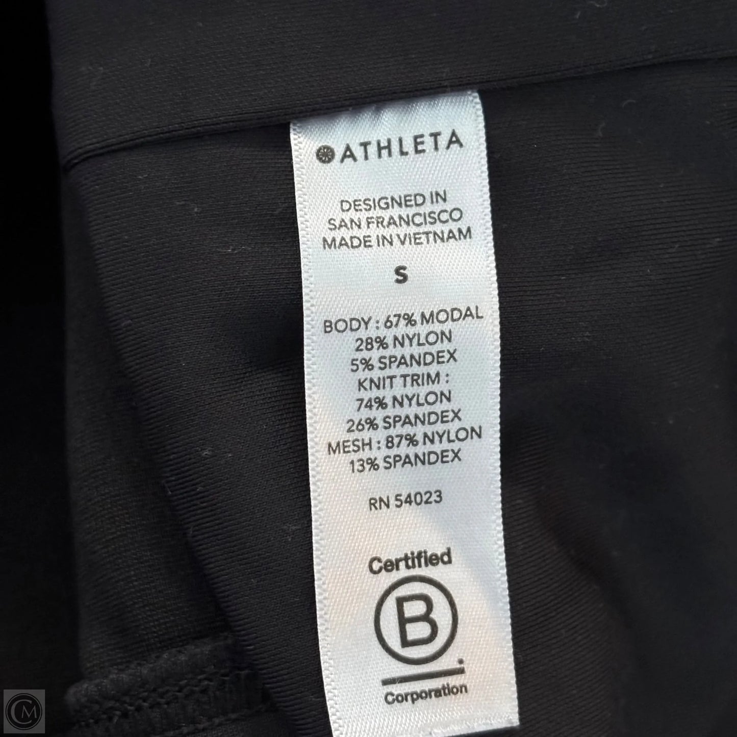 Athletic Sweatshirt Collar By Athleta In Black, Size: S
