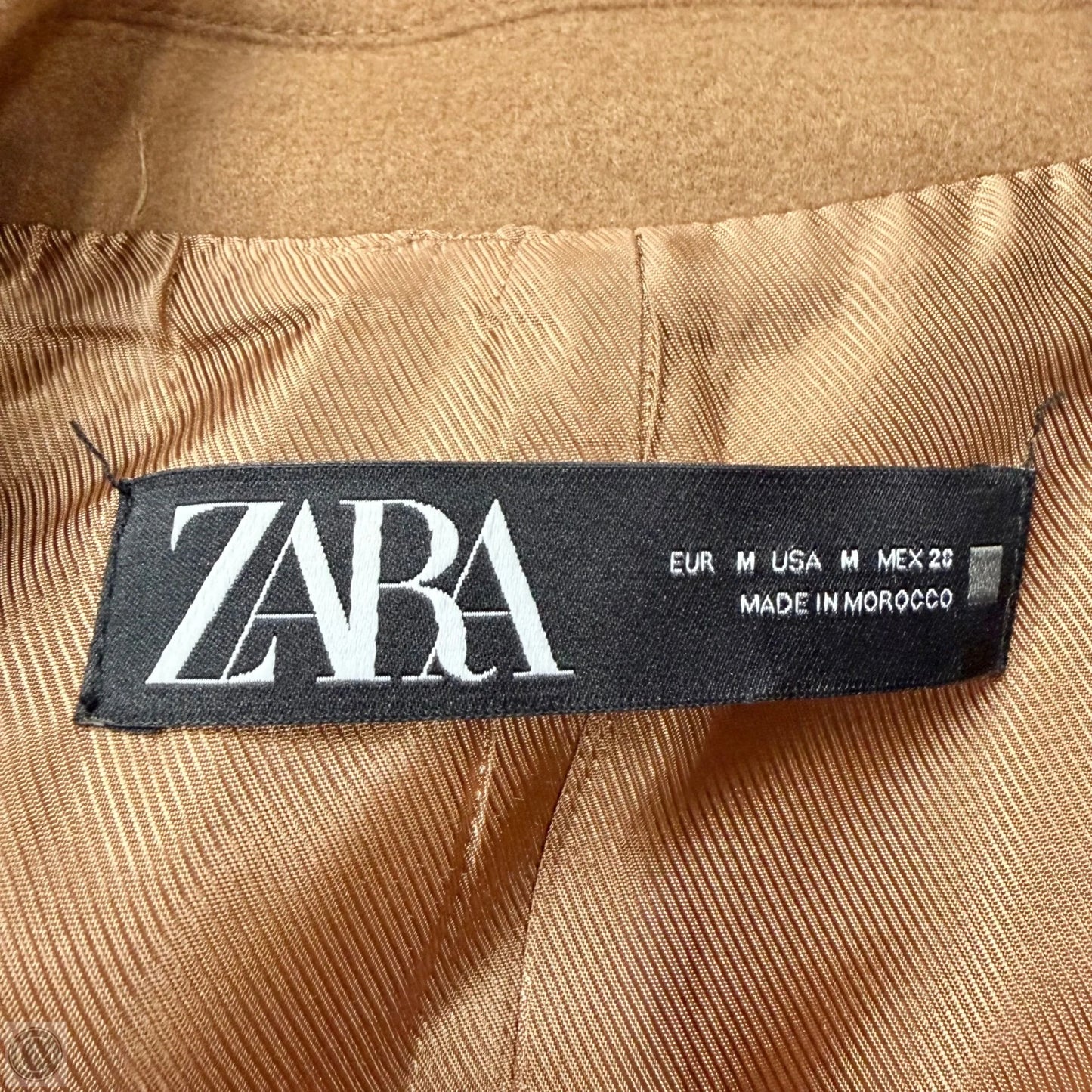 Coat Trench Coat By Zara In Brown, Size: M