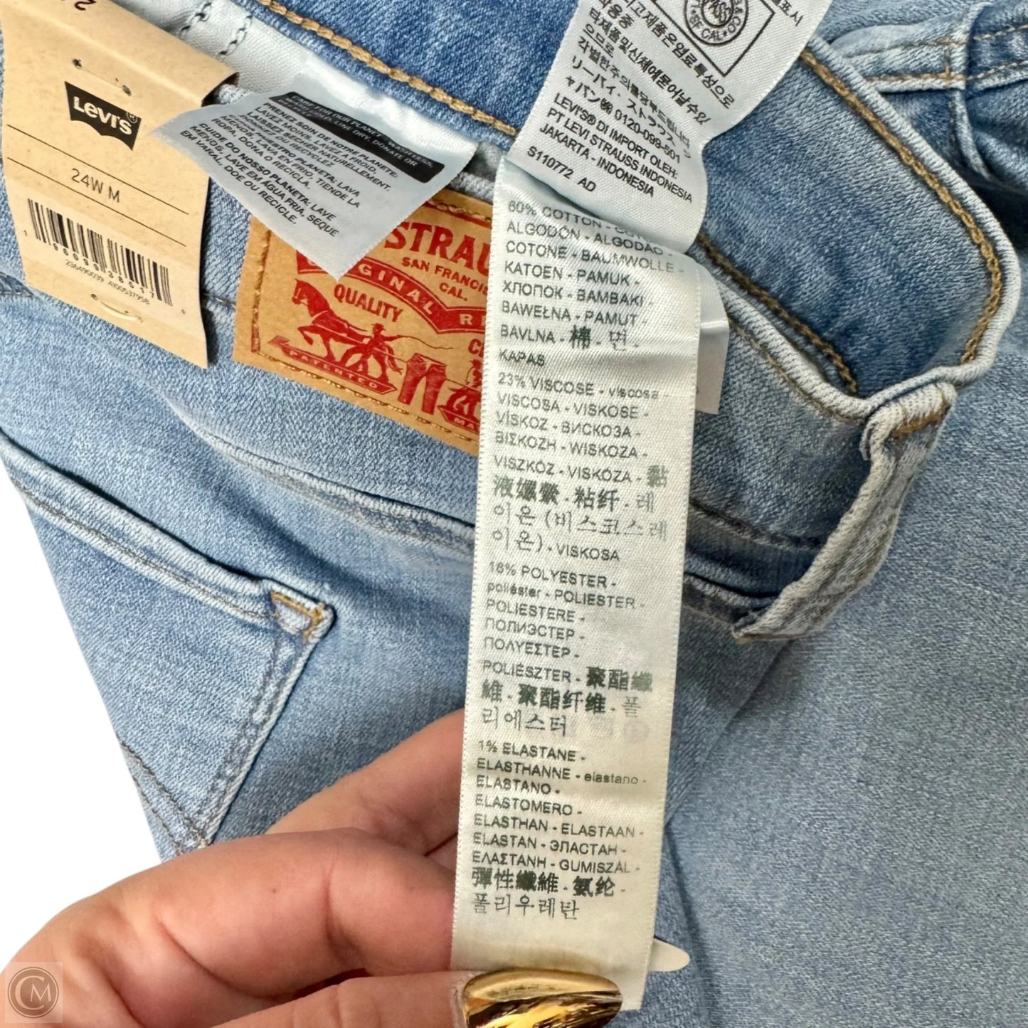 Jeans Boot Cut By Levis In Blue Denim, Size: 3x