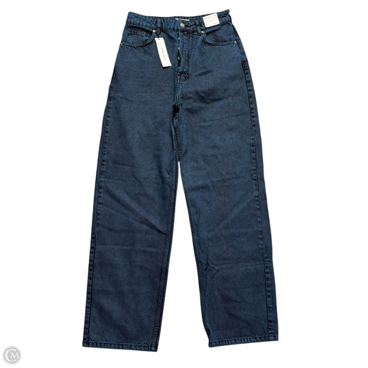 Jeans Straight By Top Shop In Blue Denim, Size: 10