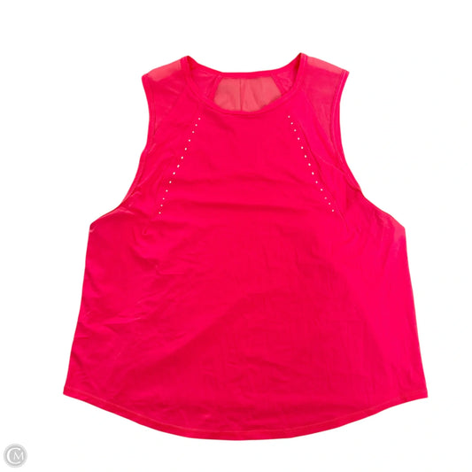 Athletic Tank Top By Lululemon In Pink, Size: S