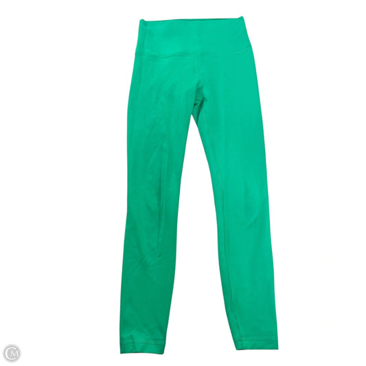 Athletic Leggings By Lululemon In Green, Size: S