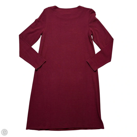 Dress Casual Midi By J. Jill In Maroon, Size: S