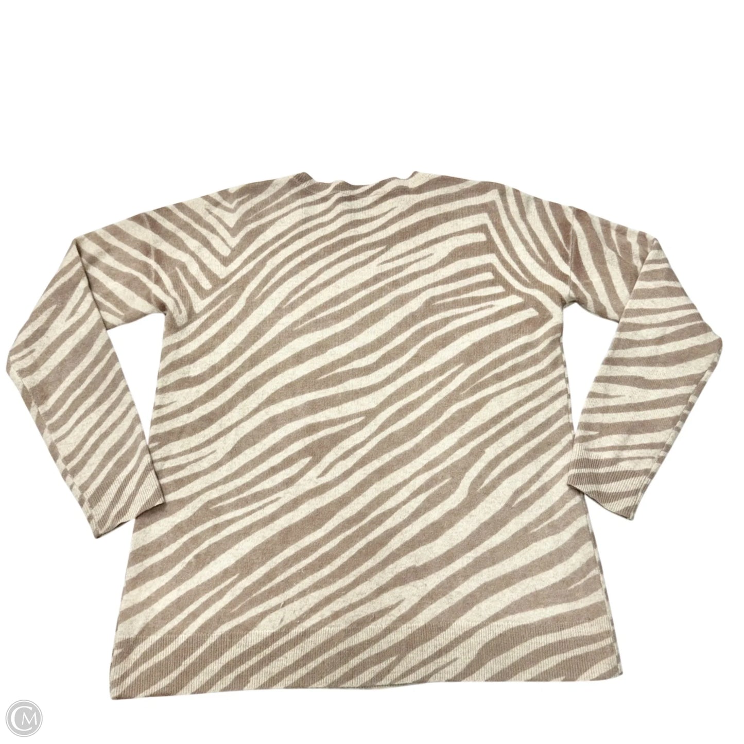 Sweater Cashmere By Saks Fifth Avenue In Animal Print, Size: M