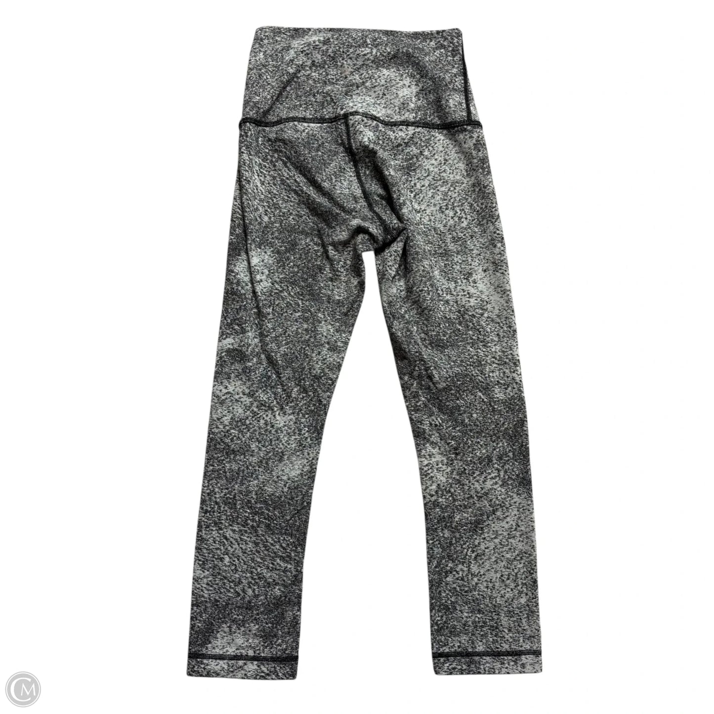 Athletic Leggings By Lululemon In Grey & White, Size: S