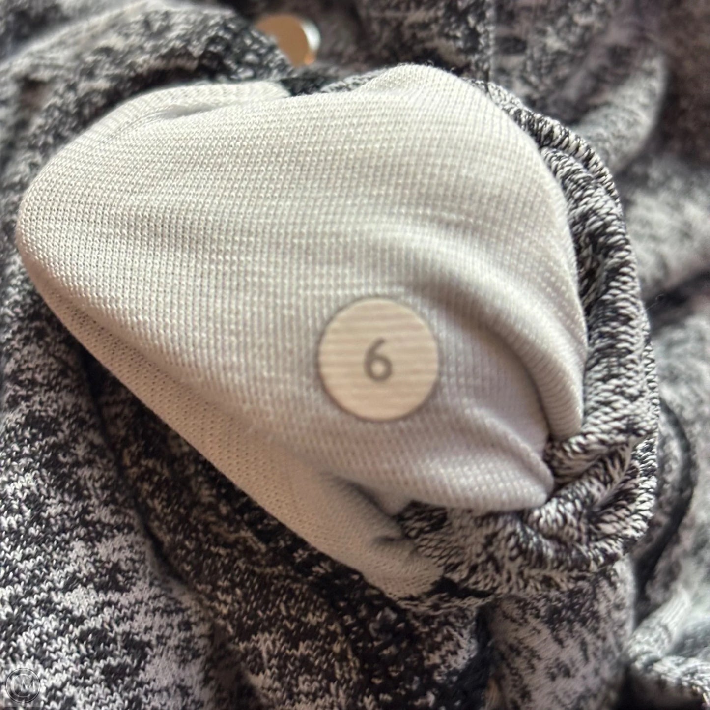 Athletic Leggings By Lululemon In Grey & White, Size: S