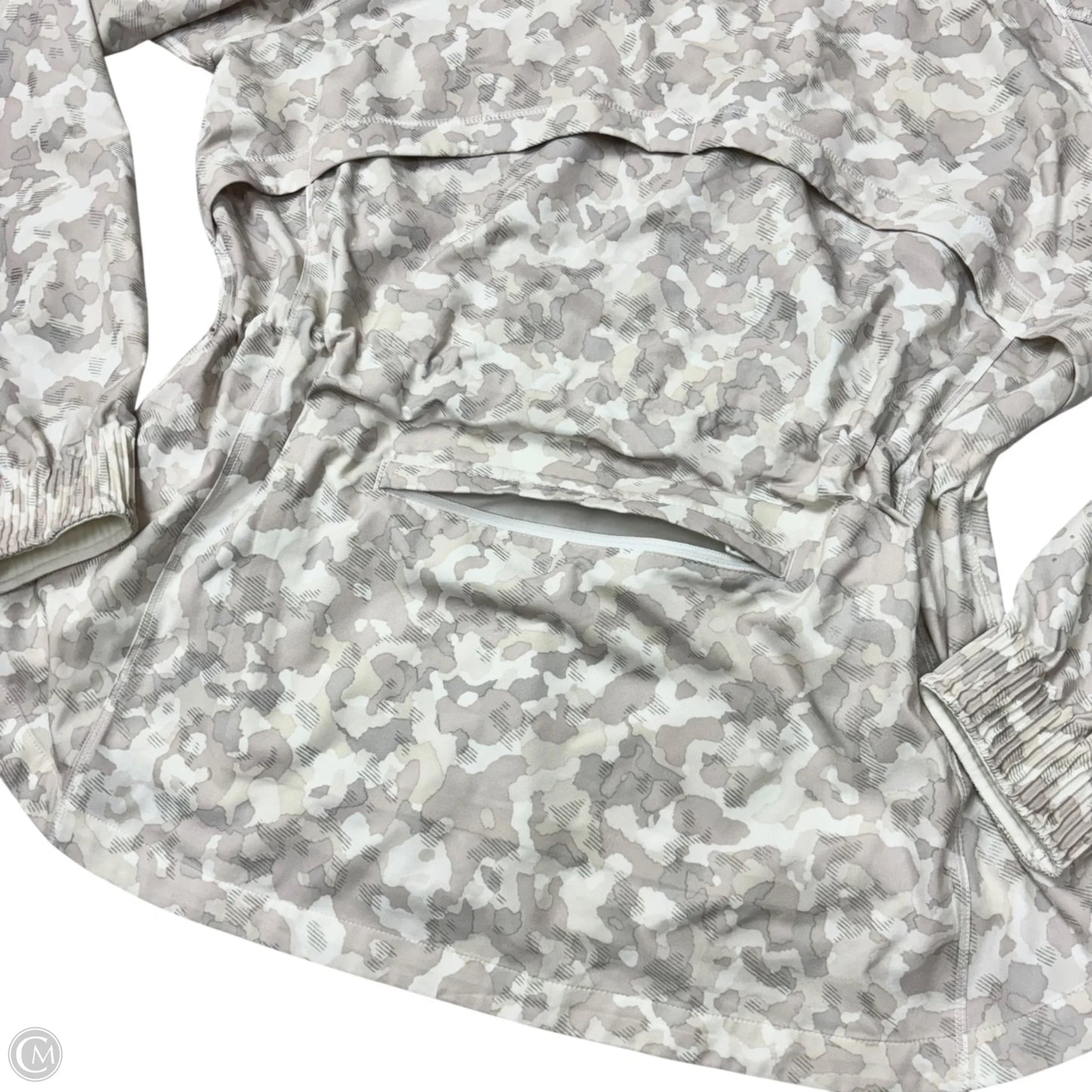 Athletic Jacket By Athleta In Camouflage Print, Size: M