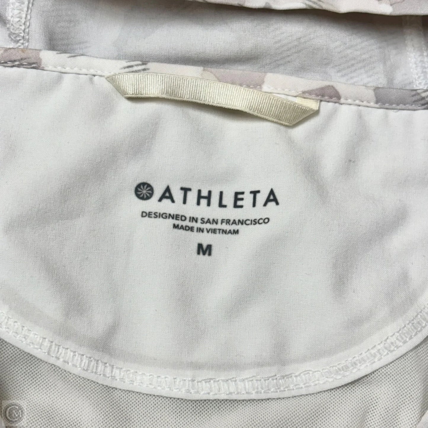 Athletic Jacket By Athleta In Camouflage Print, Size: M