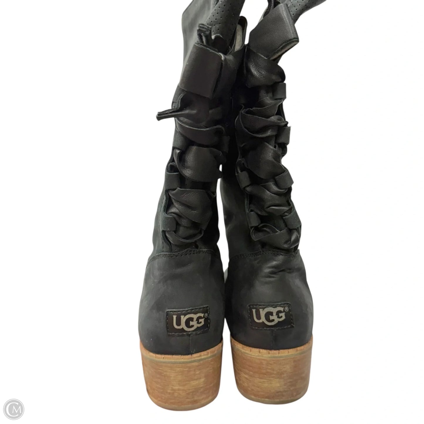 Boots Designer By Ugg In Black, Size: 9.5