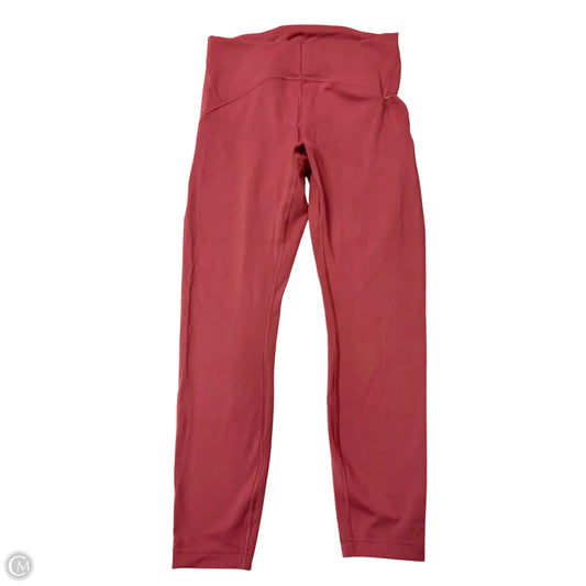 Athletic Leggings By Lululemon In Pink, Size: M