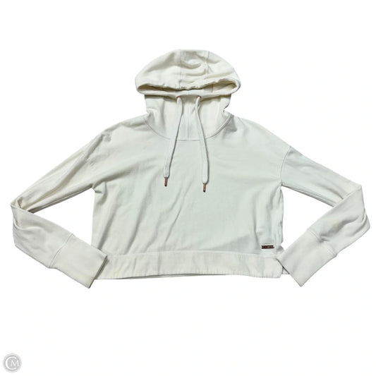 Athletic Sweatshirt Hoodie By Sweaty Betty In Cream, Size: S