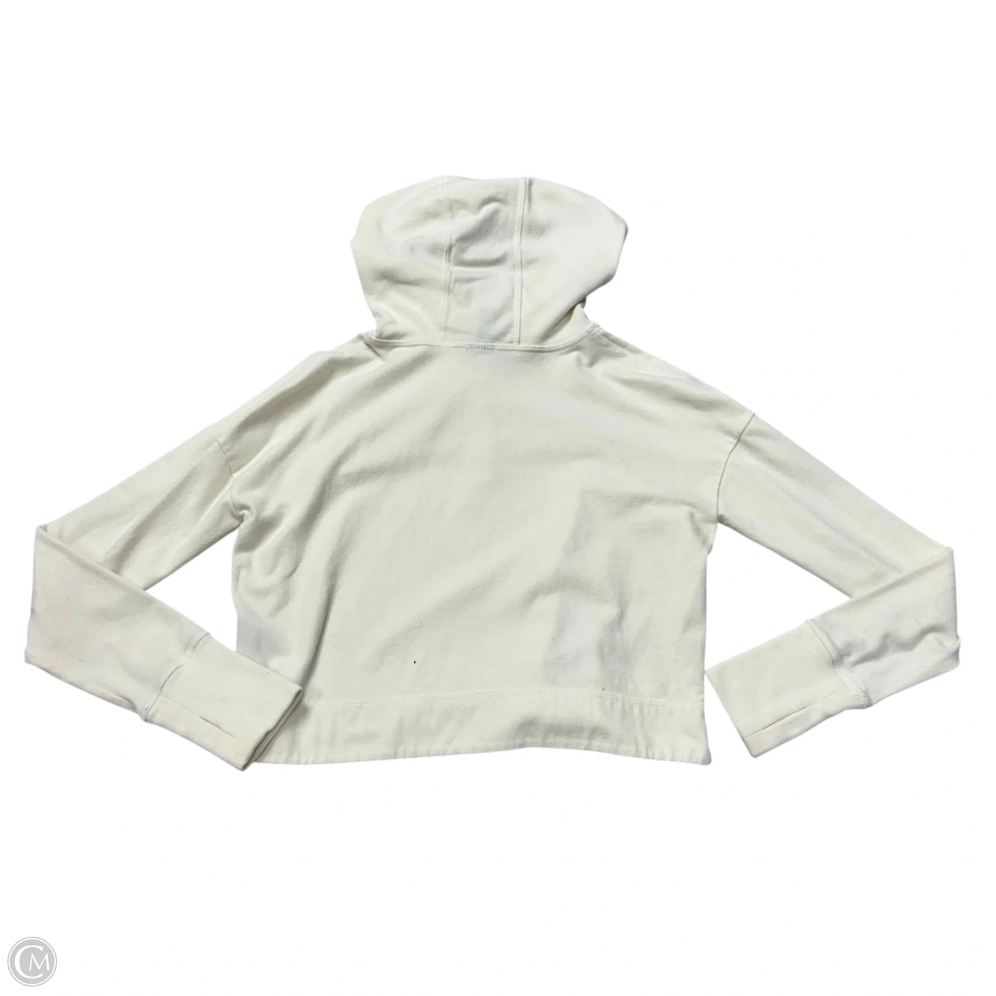 Athletic Sweatshirt Hoodie By Sweaty Betty In Cream, Size: S