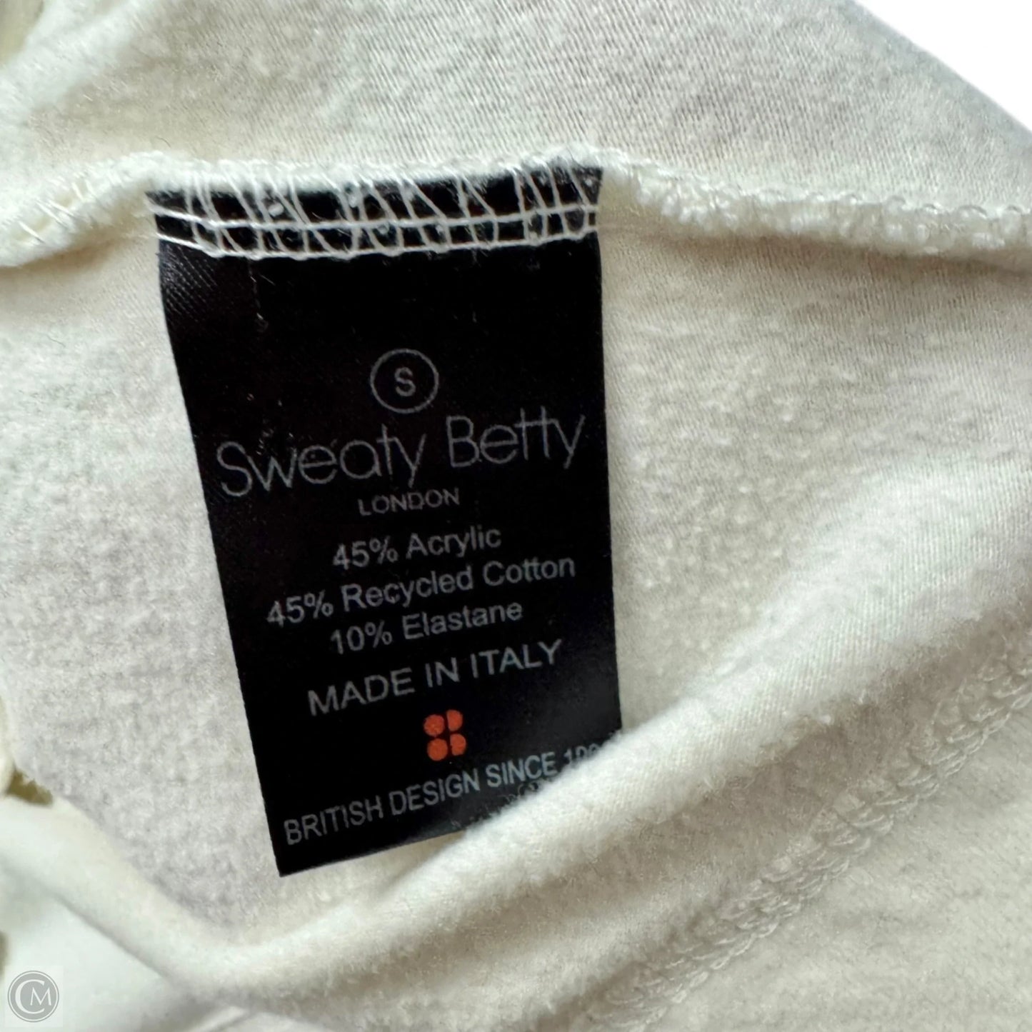 Athletic Sweatshirt Hoodie By Sweaty Betty In Cream, Size: S