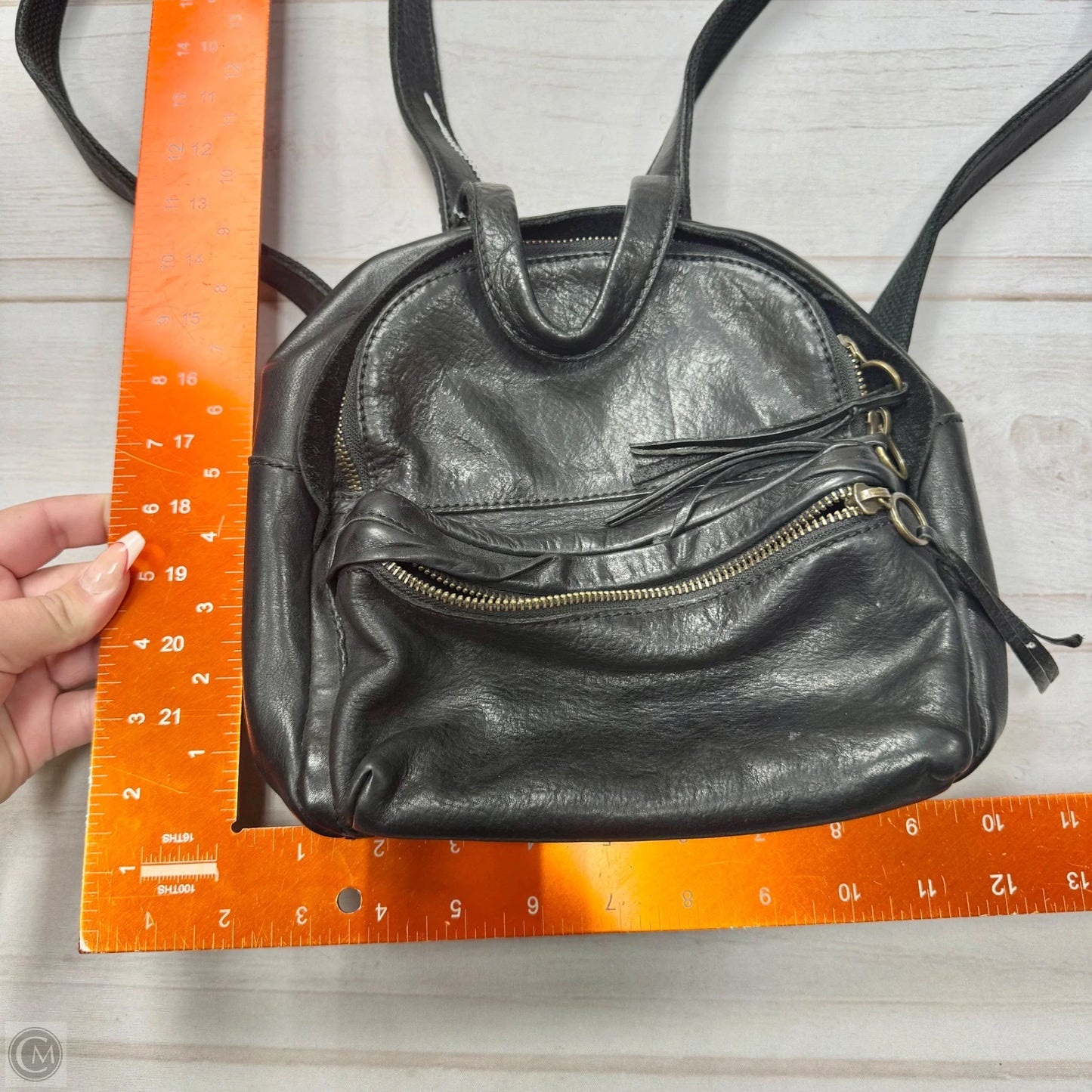 Backpack Leather By Madewell, Size: Small