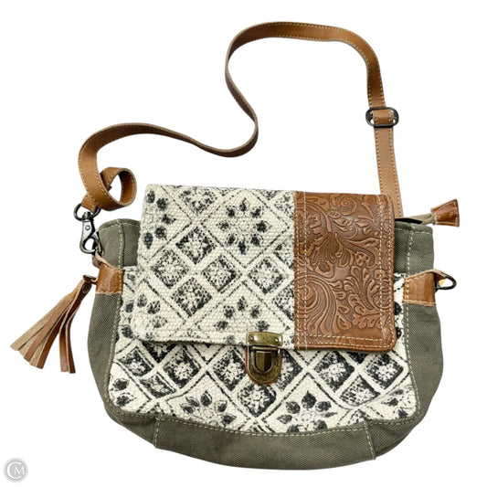 Crossbody Leather By Myra, Size: Medium