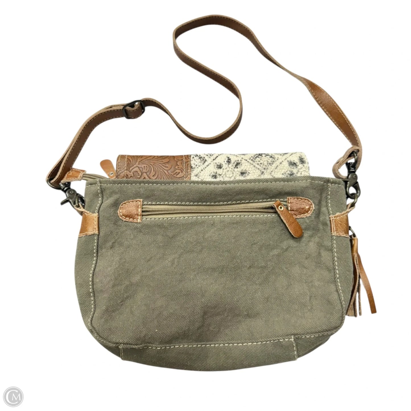 Crossbody Leather By Myra, Size: Medium