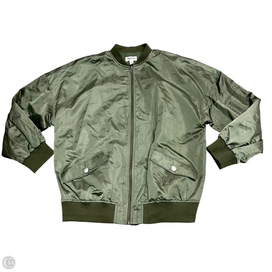 Jacket Windbreaker By Open Edit In Green, Size: S