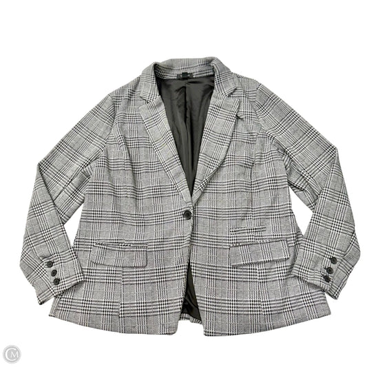 Blazer By Torrid In Grey & White, Size: 2x