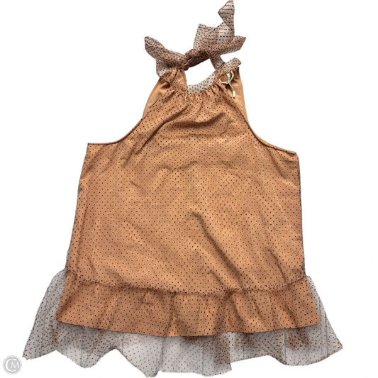 Top Sleeveless By Anthropologie In Black & Tan, Size: 1x